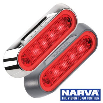 Narva Model 8 / LED Rear End Outline Marker Lamp - Red